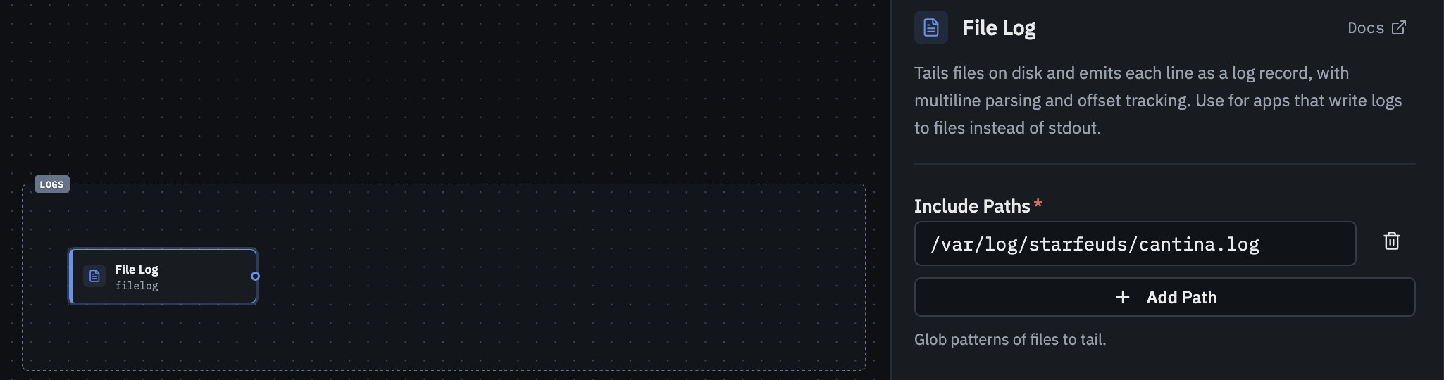 The Telflo Editor - FileLog Receiver
