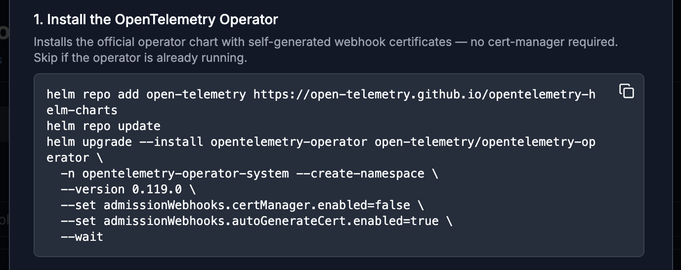 Namespace field